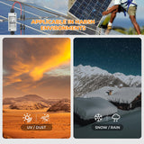 Pjerjzn Solar Panel Disconnect Switch 1000V 60A PV Disconnect Switch Outdoor Miniature Circuit Breaker IP65 for Solar PV Homes Battery (1000V 60 Amp)