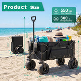 SUNNYFEEL Beach Wagon with Big Wheels for Sand - 300L Large Capacity