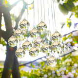 MerryNine 6 Pcs 40mm Clear Crystal Ball Prism Sun Shine Catcher Rainbow Pendants Maker, Hanging Crystals Prisms for Windows, for Feng Shui, for Gift (1.6"/40mm 6Pack)
