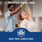 Bar Keepers Friend Soft Cleanser Liquid (2 x 26 oz) Plus Dish Fish Sponge - Multipurpose Cleaner & Rust Stain Remover for Stainless Steel, Porcelain, Ceramic Tile, Copper, Brass & More