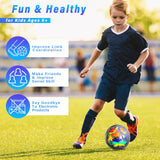 Champhox Size 4 Soccer Ball, Soccer Balls for Boys Youth Size 4 Soccer Balls for Kids Soccer Players Long-Lasting Construction Skill Practicing Gifts Christmas Birthday Back to School