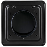 NO-PEST VENT MetalGuard, Dual Door Dryer Vent Cover Outdoor 4 Inch, Powder-Coated Heavy Duty Steel, Pest Proof, Rust Resistant, Safe & Efficient Vent Cap (Onyx, 4" Steel With Collar)