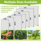 2 Pack Large Fruit Tree Netting, 8X8FT Garden Net, Zipper, Drawstring