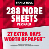 Brawny Tear-A-Square 3-Ply Paper Towels, 12 XL Family Rolls = 30 Regular Rolls, Strong, Absorbent, and Durable with 3 Sheet Sizes (Quarter, Half, Full)