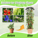 Quibbay Garden Trellis for Climbing Plants Outdoor, 65 Inch Mushroom Top Trellis for Climbing Plants, Plant Trellis Support for Potted Plants Climbing Vine Rose Clematis Vegetable Trellis, 2 Pack