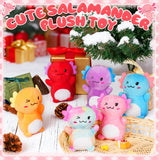 Rdogeia 12Pcs Mini Axolotl Stuffed Animal,Bulk Axolotls Plush Party Favors Small Axolotl Plushies Gifts Ornament for Birthday,Christmas Stock Stuffer for Kids Girls Boys Xmas Gifts Classroom Rewards