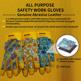 MSUPSAV Puncture Resistant Gardening Gloves,Work Glove,Blue,Medium
