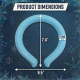Set of 3 - Neck Cooling Tube for Heat Relief | Reusable Cooling Neck Ring | Wearable ice Pack for hot Weather | Ice wrap for Sports and Hiking | Personal Cooler for Temperature Regulation (Blue)
