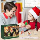 Christmas Ornaments Building Block Set, Compatible with Lego Christmas Tree Decorations Bulbs with Warm Light, Santa Claus Sleigh Phone Booth Fireplace Building Sets Gifts Stocking Stuffers (5 Pack)