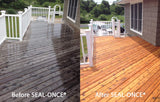 Seal-Once Nano+Poly Wood Sealer and Waterproofer, Clear, 1 Gallon