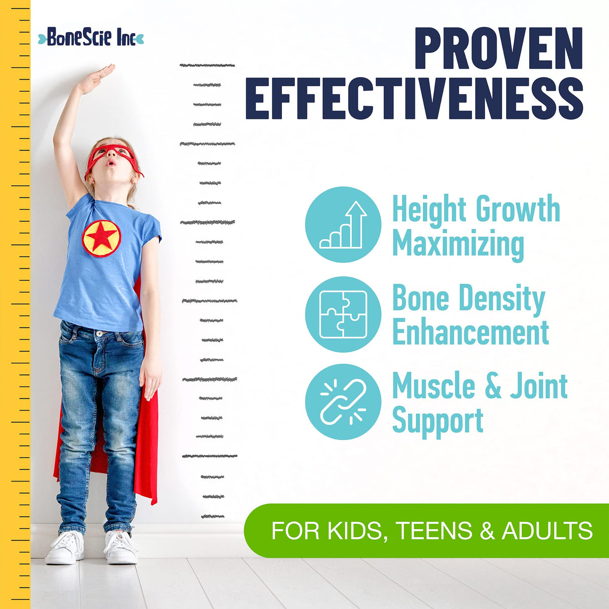 Height Growth Maximizer - Made in USA - Natural Height Increase Booster & Bone Growth Pills - Grow Taller Supplement for Adults, Teens & Kids - Vitamins for Boys & Girls to Get Taller - 120 capsules