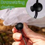 2 Pack 8.2 x 6.6 ft Fruit Tree Netting Covers with Drawstring