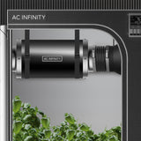 AC Infinity Inline Duct Fan Silencer, 6" Noise Reduction Muffler Blower Silencer for Indoor Hydroponics Grow Tent Ventilation Systems