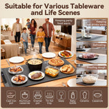 Ieuan Warming Mat For Food Extra Large 36"x15", Electric Warming Tray with 14-Level Temp 10-Hour Timer Adjustable Temperature, Food Heating Pad for Dishes, Soup, Family Dinners, and Holiday Gatherings