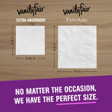 Vanity Fair Extra Absorbent Premium Paper Napkins, 960 Count, Disposable Napkins Made Soft and Strong for Messy Meals and Everyday Use