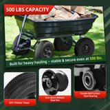 USCaster 4.10/3.50-4 Tire and Wheel Flat Free,10-Inch Solid Wheel Replacement with 5/8 Extra 3/4 &1/2 Bearings,2.2" Offset Hub -Compatible with Hand Truck,Wheelbarrow,Dolly(Wave,Black)