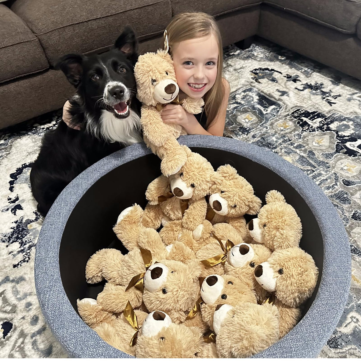 MaoGoLan Bulk Teddy Bear Baby Shower, 10 Packs Small Teddy Bear Stuffed Animals in Bulk,13.5" Small Stuffed Bears Plush for Wedding,Birthday,Christmas, Party Decorations