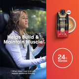 Optimum Nutrition Gold Standard Protein Shake, 24g Protein, Ready to Drink Protein Shakes, Gluten Free, Cafe Latte, 11 Fl Oz (Pack of 12)