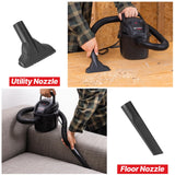 Shop-Vac 2021005 1 Gallon Micro Wet/Dry Vacuum, 1.0 Peak HP, 1.25 Inch Diameter x 4 Foot Hose, 6 Foot Cord, Lightweight and Portable, Quick Wet/Dry Pickup