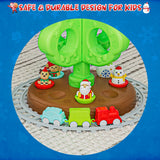 My First Christmas Tree for Toddlers: Kids Christmas Tree Toy Set with DIY Train Set&Tracks,18 Colorful Decorations Sensory Developmental for Little One Xmas Birthday Gifts for Boys & Girls