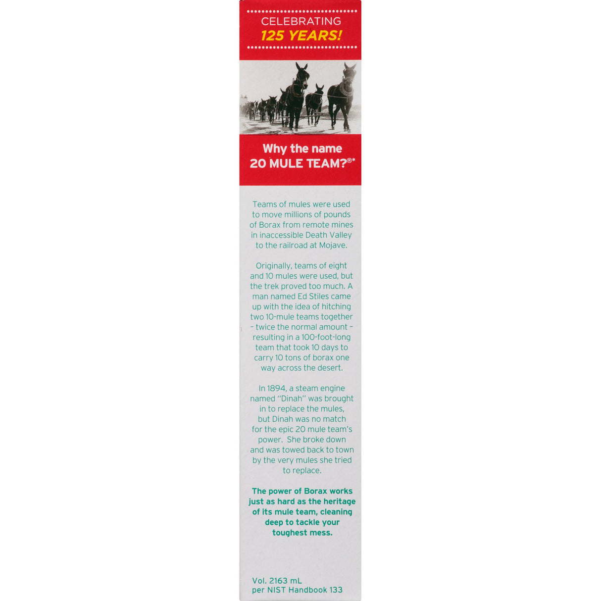 20 Mule Team All Natural Borax Detergent Booster & Multi-Purpose Household Cleaner, 65 Ounce, 4 Count