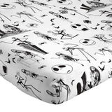 Jay Franco Kids Sheet Set with Fitted, Flat Sheets & Pillow Cover - Ultra-Soft Bedding with Pillowcase for Room Decor, White - Nightmare Before Christmas, 3 Piece Twin