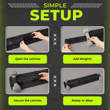 Exercise Hip Thrust Belt – Supports 100lbs – Adjustable, Durable & Slip-Resistant for Dumbbells, Kettlebells & Plates – Glutes Workout Equipment for Home & Gym – Comfortable & Portable Booty Builder