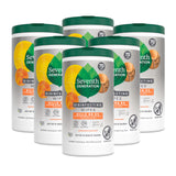 Seventh Generation Disinfecting Multi Surface Wipes, Botanical Disinfectant, 70 Count, Pack of 6