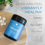 Neurogan Spermidine Supplement - 1200mg - 99% Pure 100x More Potent Than Rice & Wheat Germ Extract - for Cellular Health, Anti-Aging & Energy* - Made in USA - 10MG Per Serving - 120 Servings