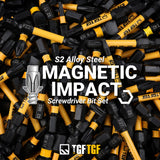 TGFTGF Impact Torx Bit Set 13PCS (TT7-TT40), 3” S2 Steel Security Torx, Tamper Proof Torque Star Bit Set with Magnetic CNC Machined Tips, Impact Screwdriver Bits with Storage Case