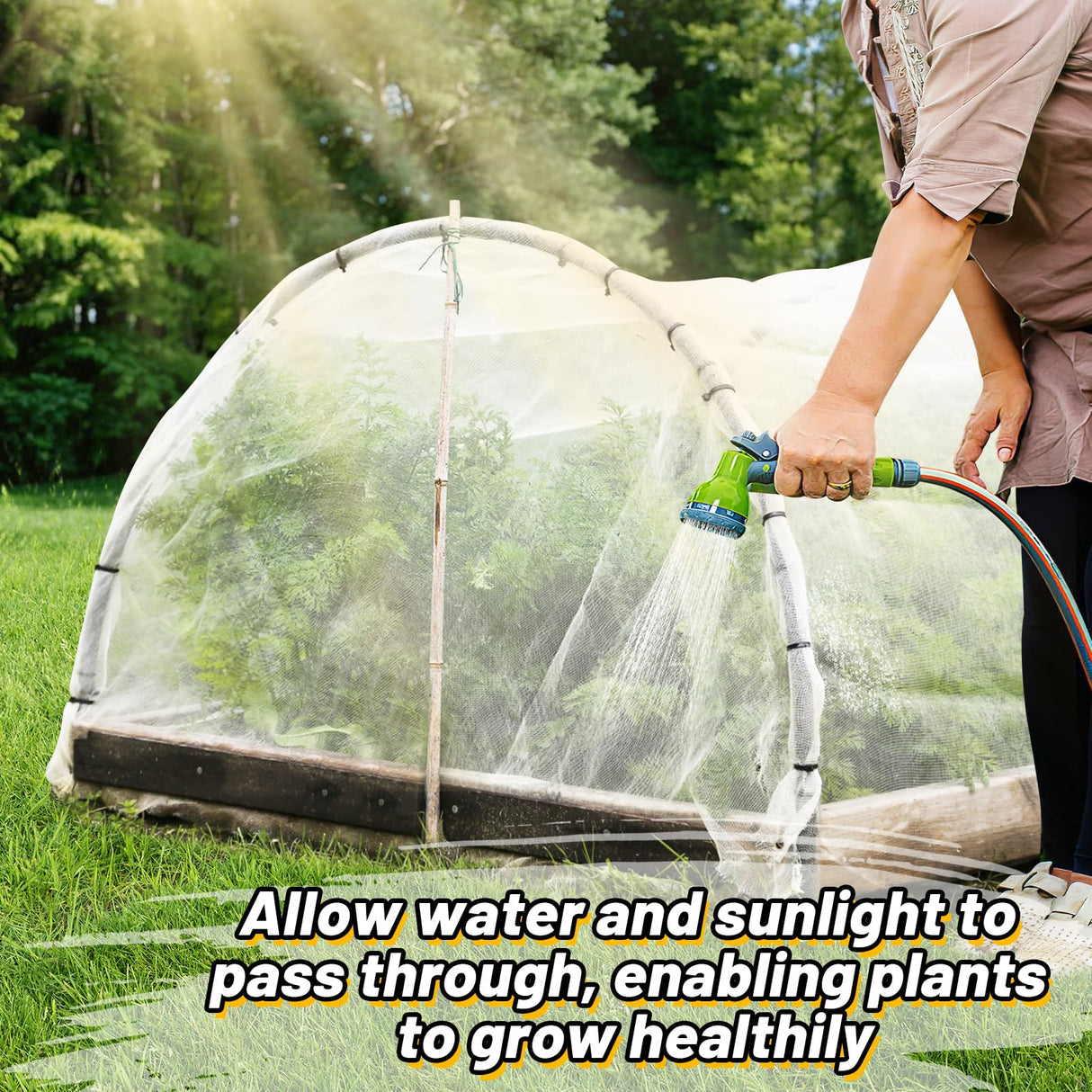 Alphatool 10x33ft Large Garden Netting, Ultra Fine Mesh Plant Covers