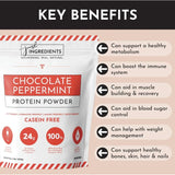 Just Ingredients Chocolate Peppermint Protein Powder