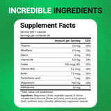 Dr. Berg Nutritionals Dr. Berg Natural Vitamin B1 B6 B12 Complex - Allithiamine Vitamin B1 Supplement with 8 Essential Vitamin B Complex for Men & Women Including Thiamin, Niacin, Folate, Magnesium & More - 60 Capsules