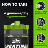 Keystone Peak Keystone Peak KP Creatine Monohydrate Gummies Apple for Men & Women, 100% Creatine Apple Gummies, 5g per Serving + Vegan, Sugar Free + Strength, Energy, Muscle & Booty Gain - 120 Count