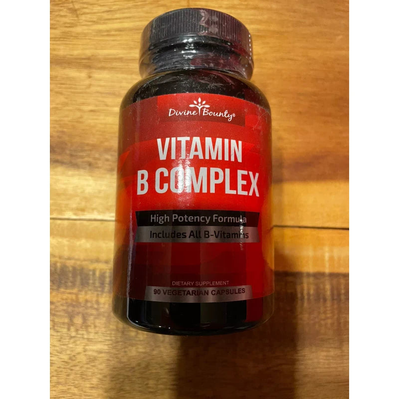 Divine Bounty Vitamin B Complex 90 Vegetarian Capsules X 3 Bottles