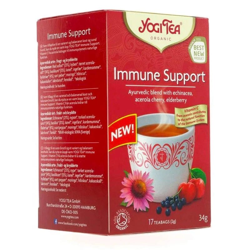 Yogi Tea Immune Support Organic Herbal Tea, 17 x 2g
