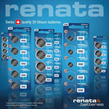 Renata CR1225 Batteries - 3V Lithium Coin Cell 1225 Battery (20 Count)