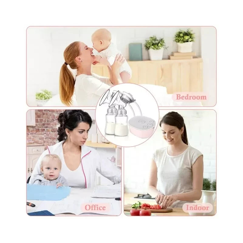 iFANZE Double Electric Hands-Free Breast Pump W/Anti-BackFlo