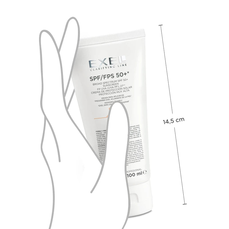 Exel Biocosmetic Sunscreen SPF 60 PF UVA UVB 27 Broad Spectrum Ectoin and Titanium Dioxide, 100ml