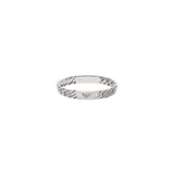 Emporio Armani men's stainless steel bracelet with carabiner, slider or magnetic clasp