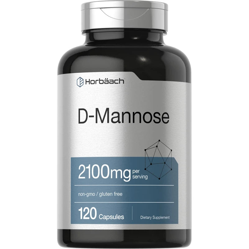 Horb?ach Horb?ach D-Mannose | 2100mg | 120 Capsules | Highest Potency | Non-GMO & Gluten Free Supplement