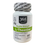 365 2-Pack 365 WHOLE FOODS MARKET Double Strength L-Theanine 60 Capsules Each 1/26