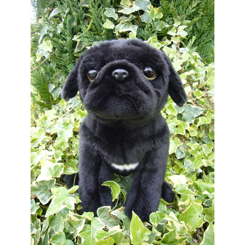 Pug (Black) Soft Toy 12"