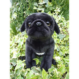 Pug (Black) Soft Toy 12"