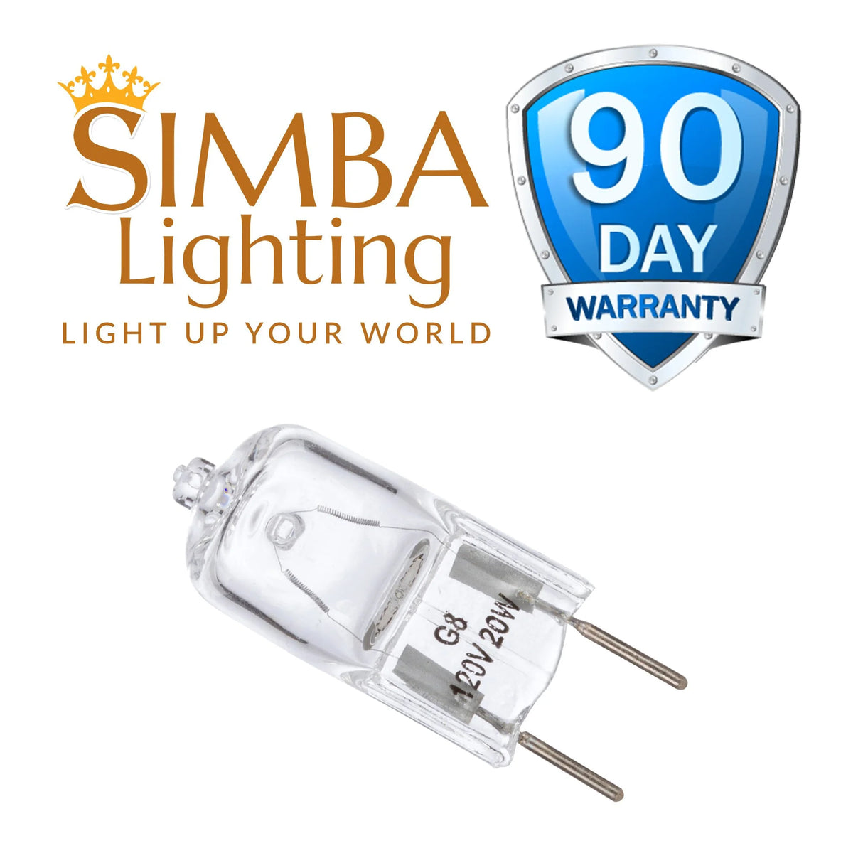 G8 Light Bulbs 20Watt 120Volt Halogen Light Bulb G8 Base Bi-Pin Shorter 1-3/8" (1.38") Length 20W T4 JCD Warm White Under Cabinet Puck Lighting Replacements,10Pack
