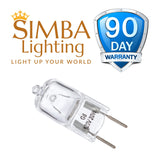 G8 Light Bulbs 20Watt 120Volt Halogen Light Bulb G8 Base Bi-Pin Shorter 1-3/8" (1.38") Length 20W T4 JCD Warm White Under Cabinet Puck Lighting Replacements,10Pack