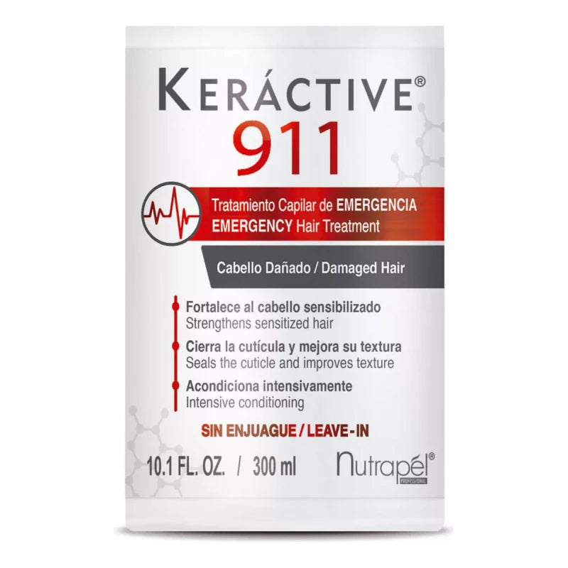 Nutrapel Keractive 911 Tratamiento Capilar De Emegencia Sin Enjuague