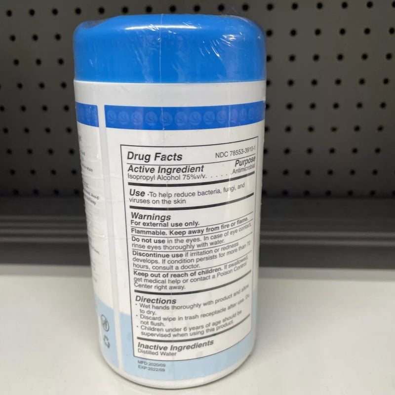 Sparoom 75% Alcohol Wipes 80 Pcs Canister Facto