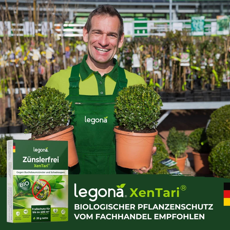Legona® Xentari Moth-free & Caterpillar Free Boxwood Moth Spraying Agent, Biological Control of Mother, Cabbage White and Frost Teaser, 20 g, Easy to Dose, Not Dangerous to Bees