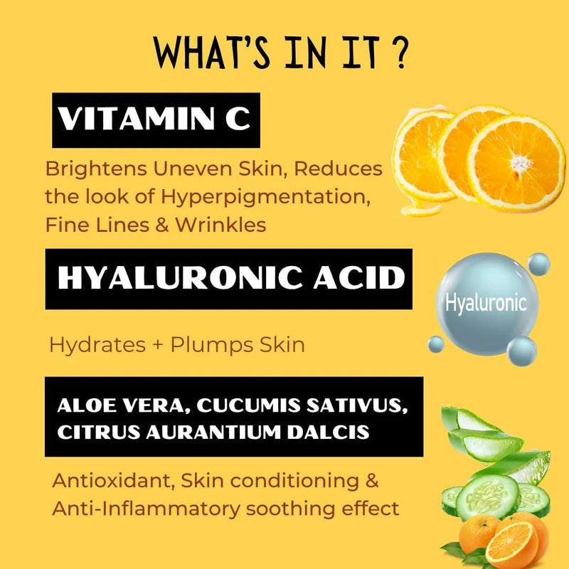 Leaf Aura Vitamin C Serum, Made with Organic+ Natural Formula, Made In Canada, 29.5ml